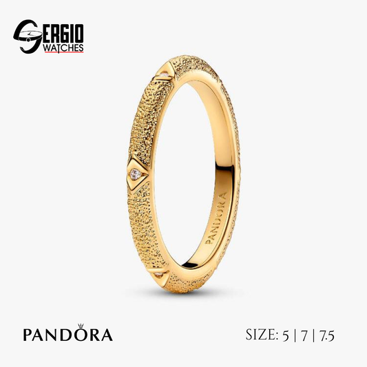 Pandora ME Texture & Stones Ring | 14k Gold plated