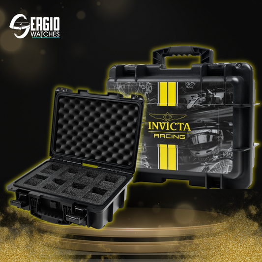 Invicta Dive Case 8 Slot Impact Racing Team Black – Watch Collector Case