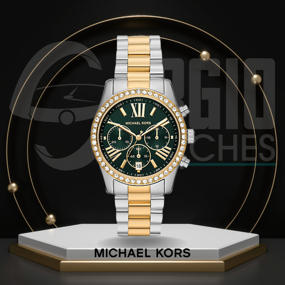 Michael Kors Oversized Lexington Pavé Two-Tone Michael Kors Oversized Lexington Pavé Two-Tone