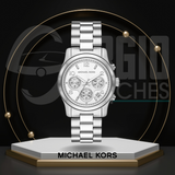 Michael Kors Runway Mid-Size Silver Michael Kors Runway Mid-Size Silver