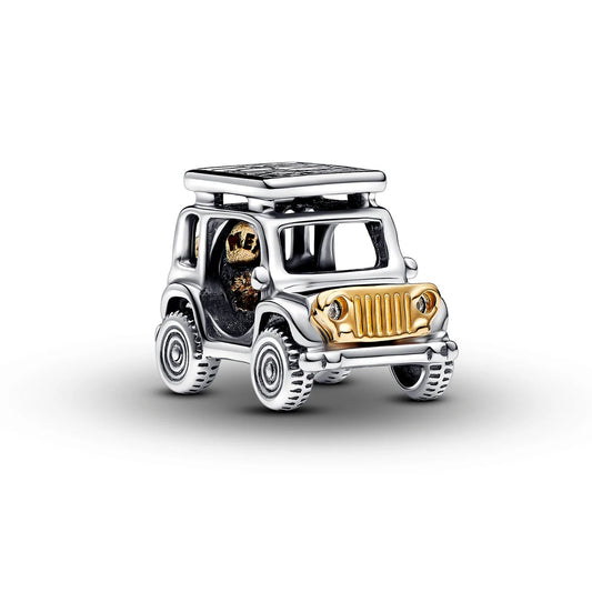 Pandora Two-tone Adventure Car Charm | 14k Gold plated