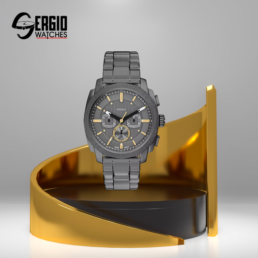 Fossil Machine Chronograph Smoke Stainless Steel