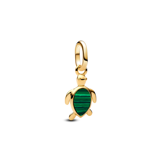 Pandora ME Green Turtle Mini Dangle Charm | 14k Gold plated