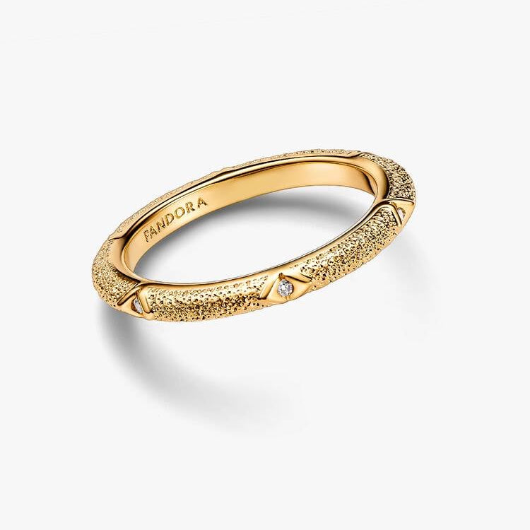 Pandora ME Texture & Stones Ring | 14k Gold plated