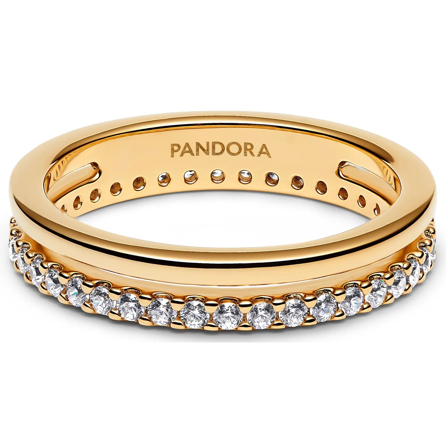 Pandora Timeless Double Band Ring | 14k Gold plated