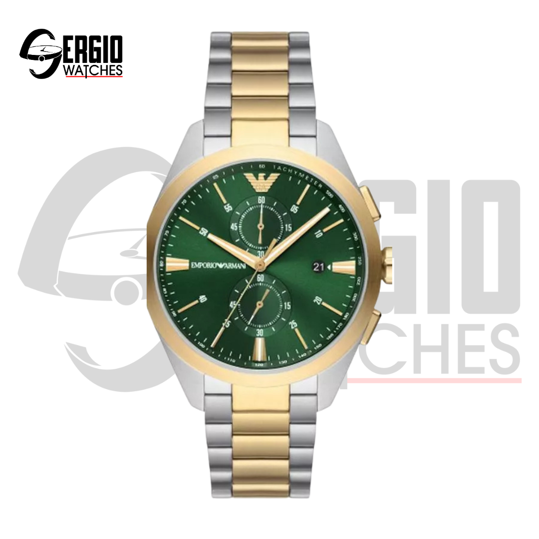 Emporio Armani Claudio dual tone Chronograph