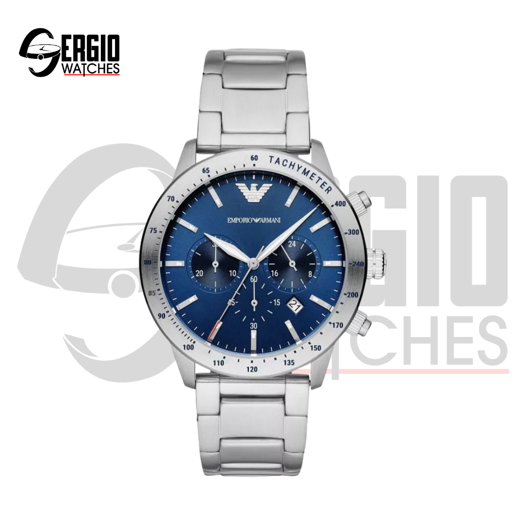 Emporio Armani Mario Chronograph Blue