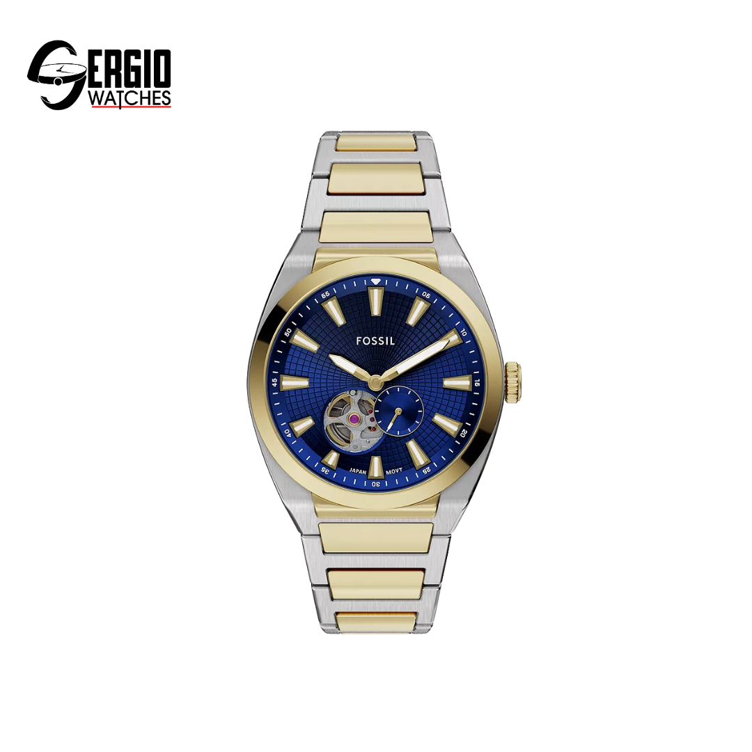 Fossil Everett Automatic Two-Tone Stainless Steel