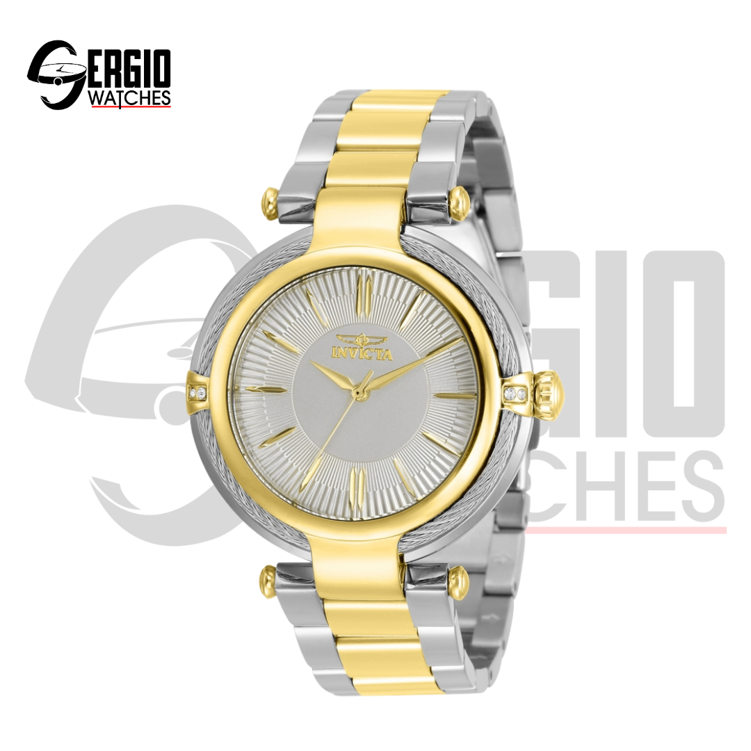 Invicta Bolt Women Dual tone silver dial