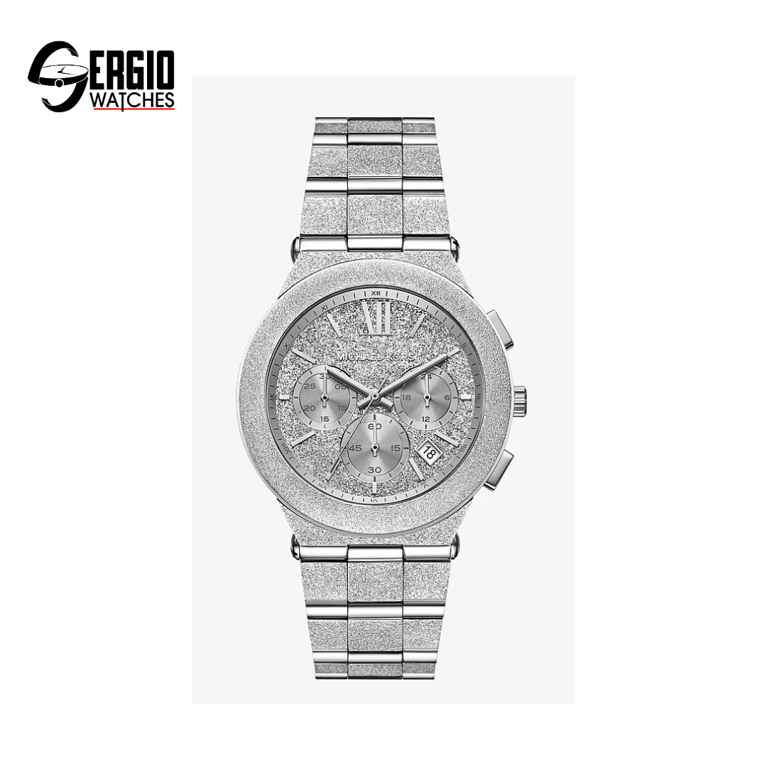 Michael Kors Oversized Billie Frosted silver