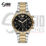 Emporio Armani Mario dual tone Black