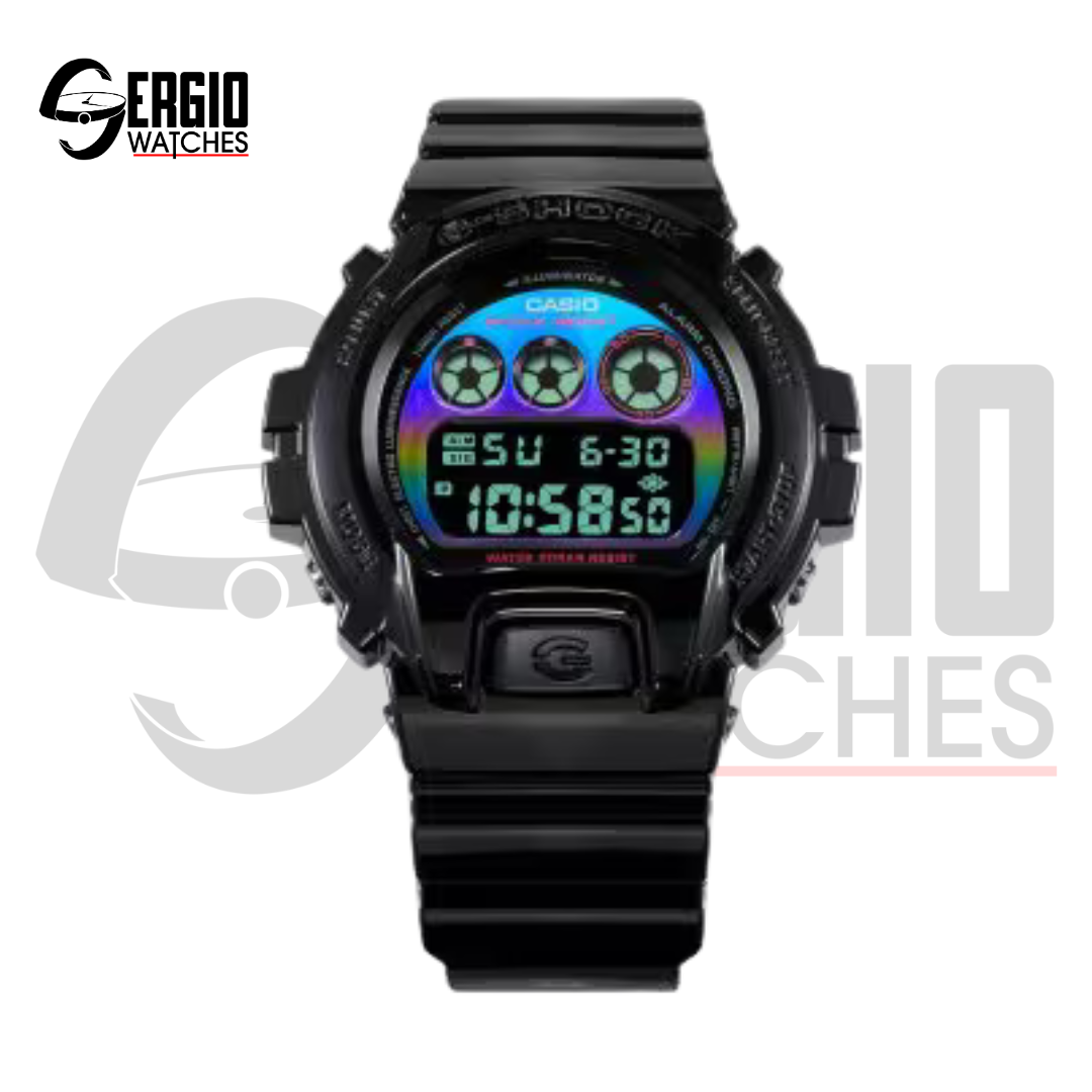 CASIO G-SHOCK Virtual Rainbow – Glossy Black & Multicolor Dial