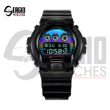 CASIO G-SHOCK Virtual Rainbow – Glossy Black & Multicolor Dial
