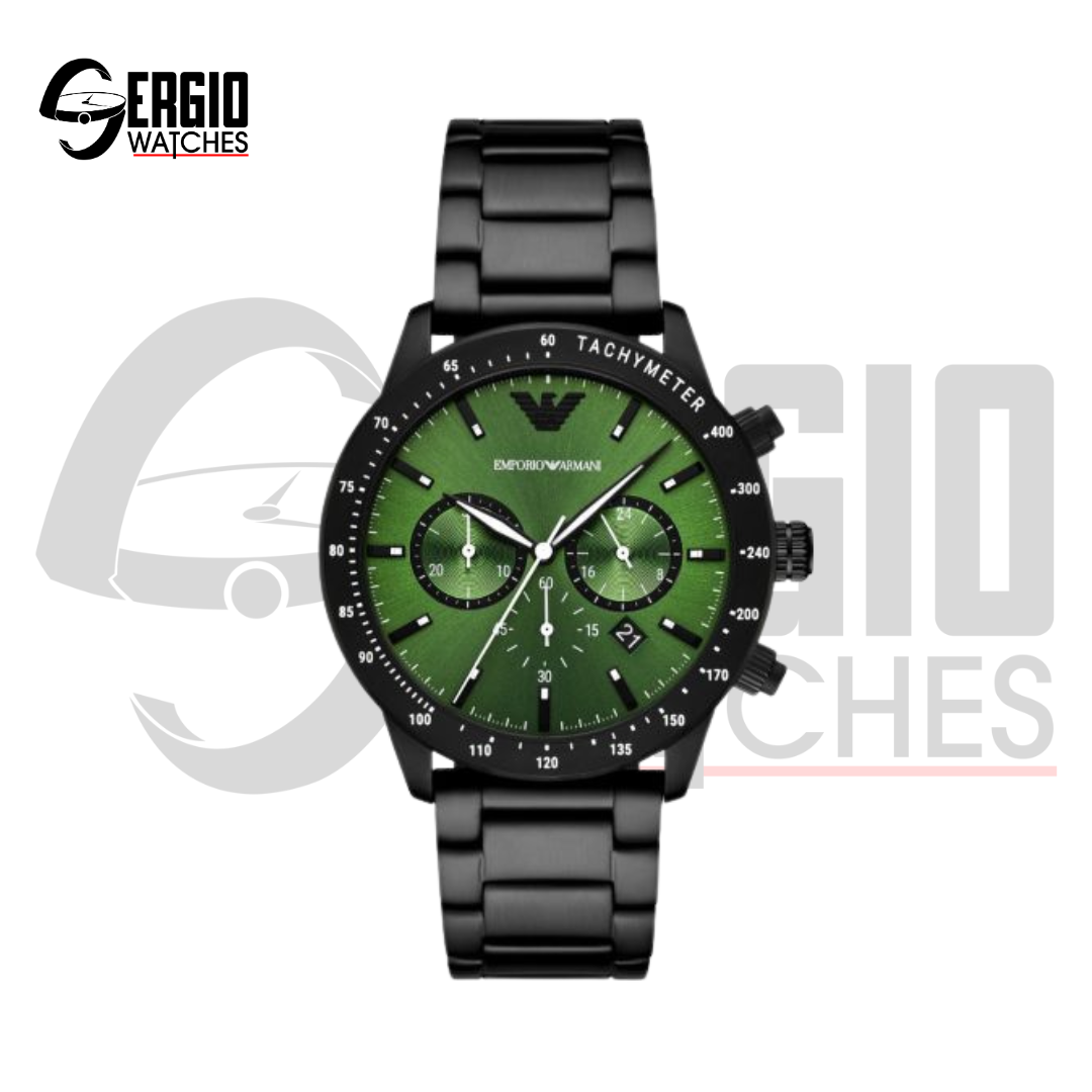 Emporio Armani Mario Chronograph Black