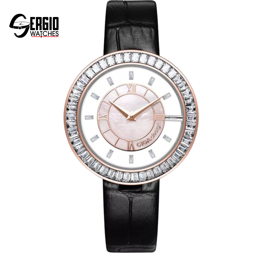 CIGA Design D-Series Sparkle Gold Rose Leather