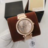 Michael Kors Oversized Pavé Logo Rose Gold