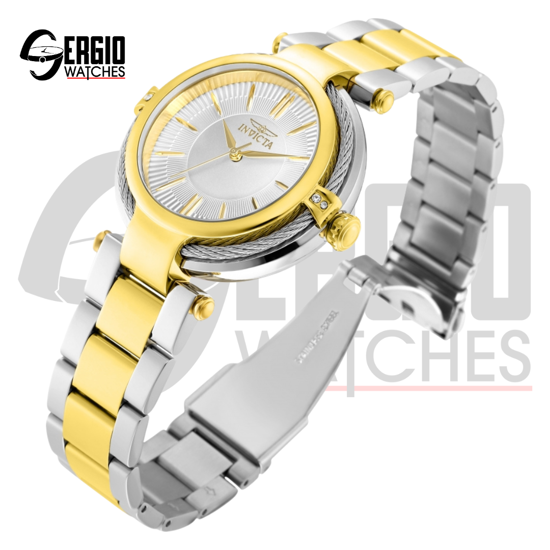 Invicta Bolt Women Dual tone silver dial