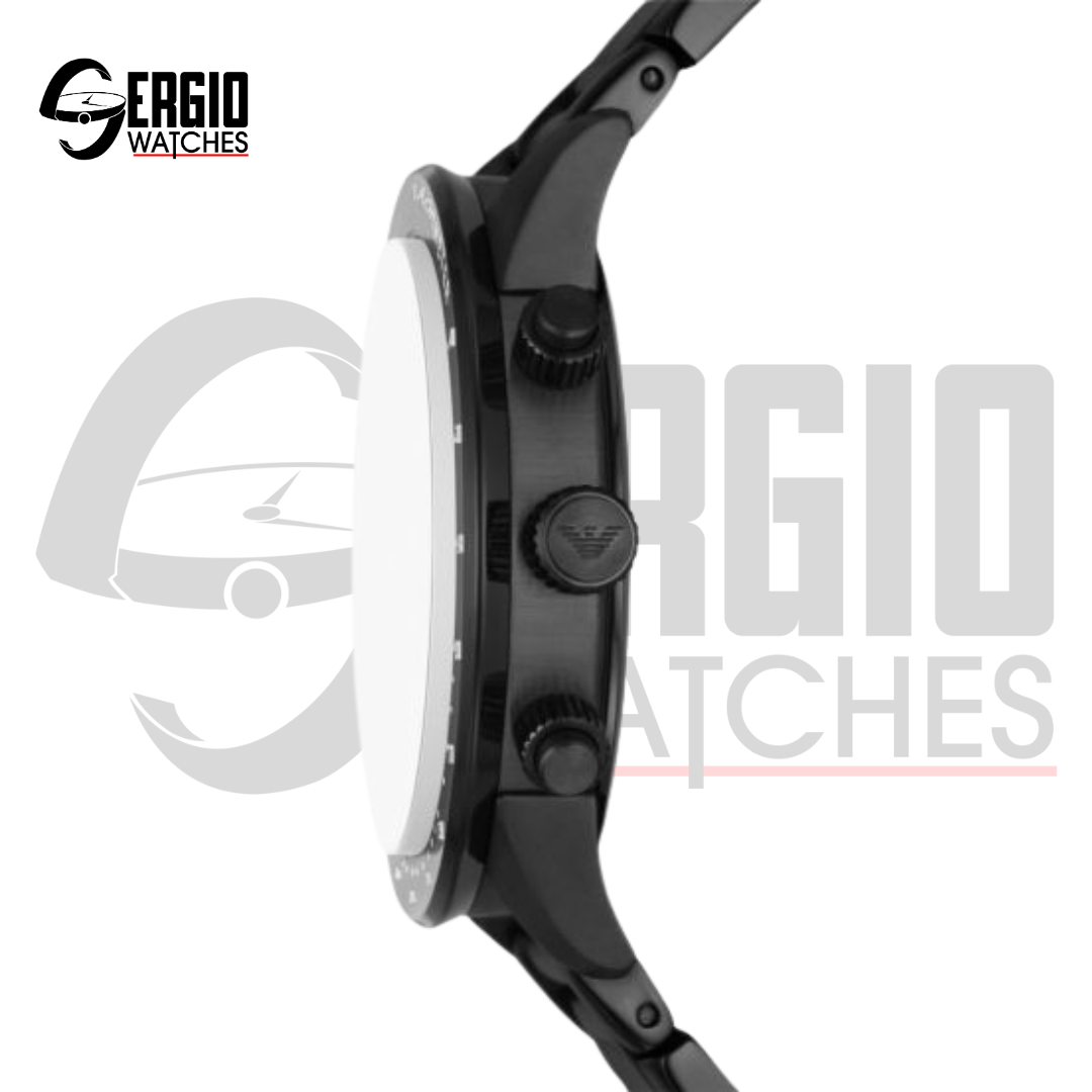 Emporio Armani Mario Chronograph Black