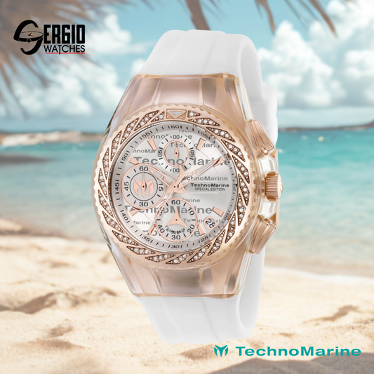 TechnoMarine Cruise Glitz Special Edition Gold Rose