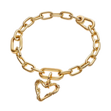 Pandora ME Wire Heart Dangle Charm | 14k Gold plated