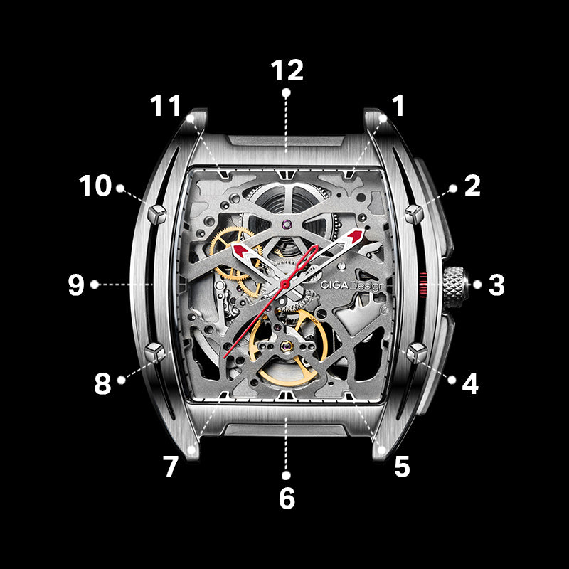 CIGA Design Mechanical Watch Series Z Edge Titanium