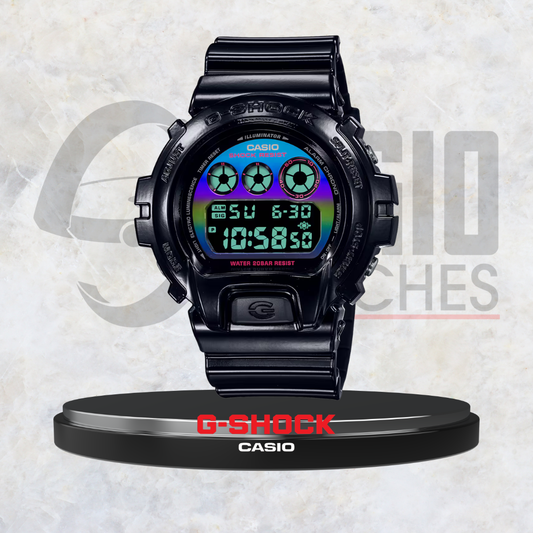 CASIO G-SHOCK Virtual Rainbow – Glossy Black & Multicolor Dial
