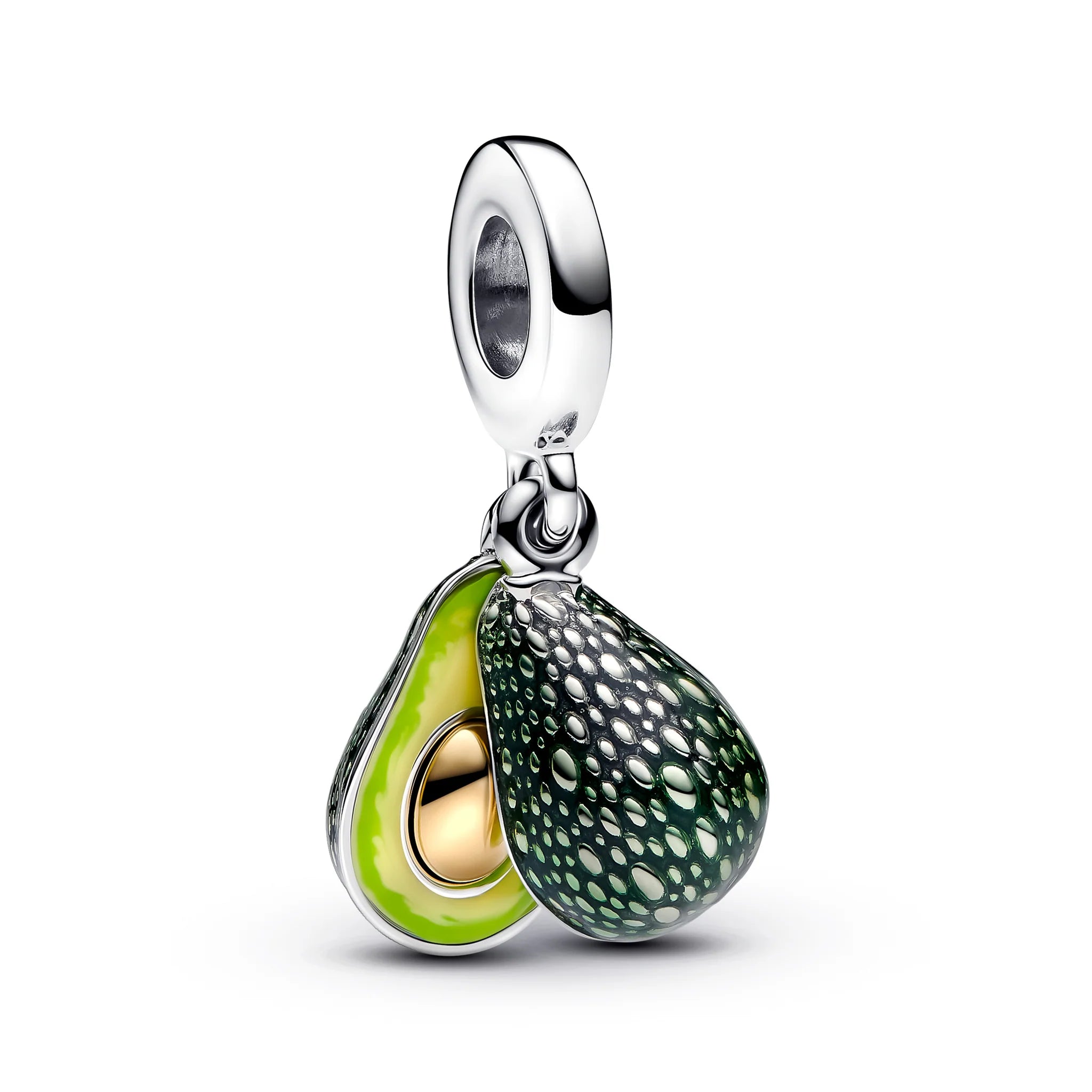 Pandora Avocado Double Dangle Charm  | 14k Gold plated