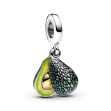Pandora Avocado Double Dangle Charm  | 14k Gold plated