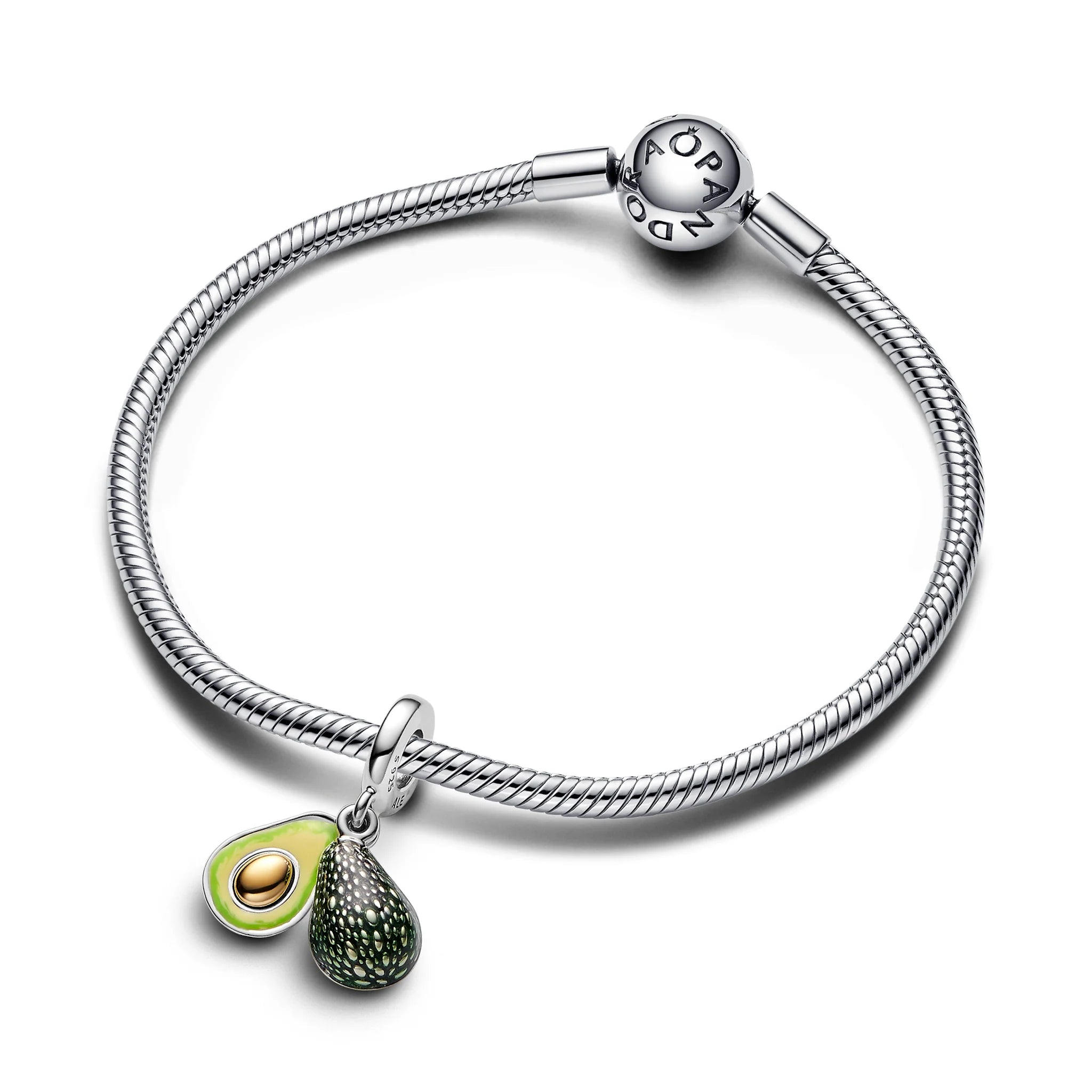 Pandora Avocado Double Dangle Charm  | 14k Gold plated