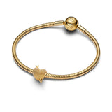 Pandora Moments Cupid Heart Charm  | 14k Gold plated