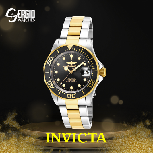 Invicta Pro Diver Automatic Steel & Gold - Black Dial