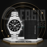 Michael Kors Oversized Lexington and Crocodile-Embossed Leather Card Case