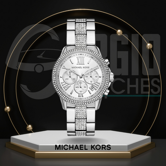 Michael Kors Oversized Brynn Pavé Silver
