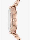 Michael Kors Oversized Pavé Logo Rose Gold