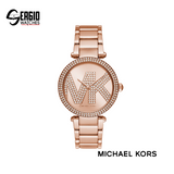 Michael Kors Oversized Pavé Logo Rose Gold