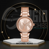 Michael Kors Oversized Pavé Logo Rose Gold
