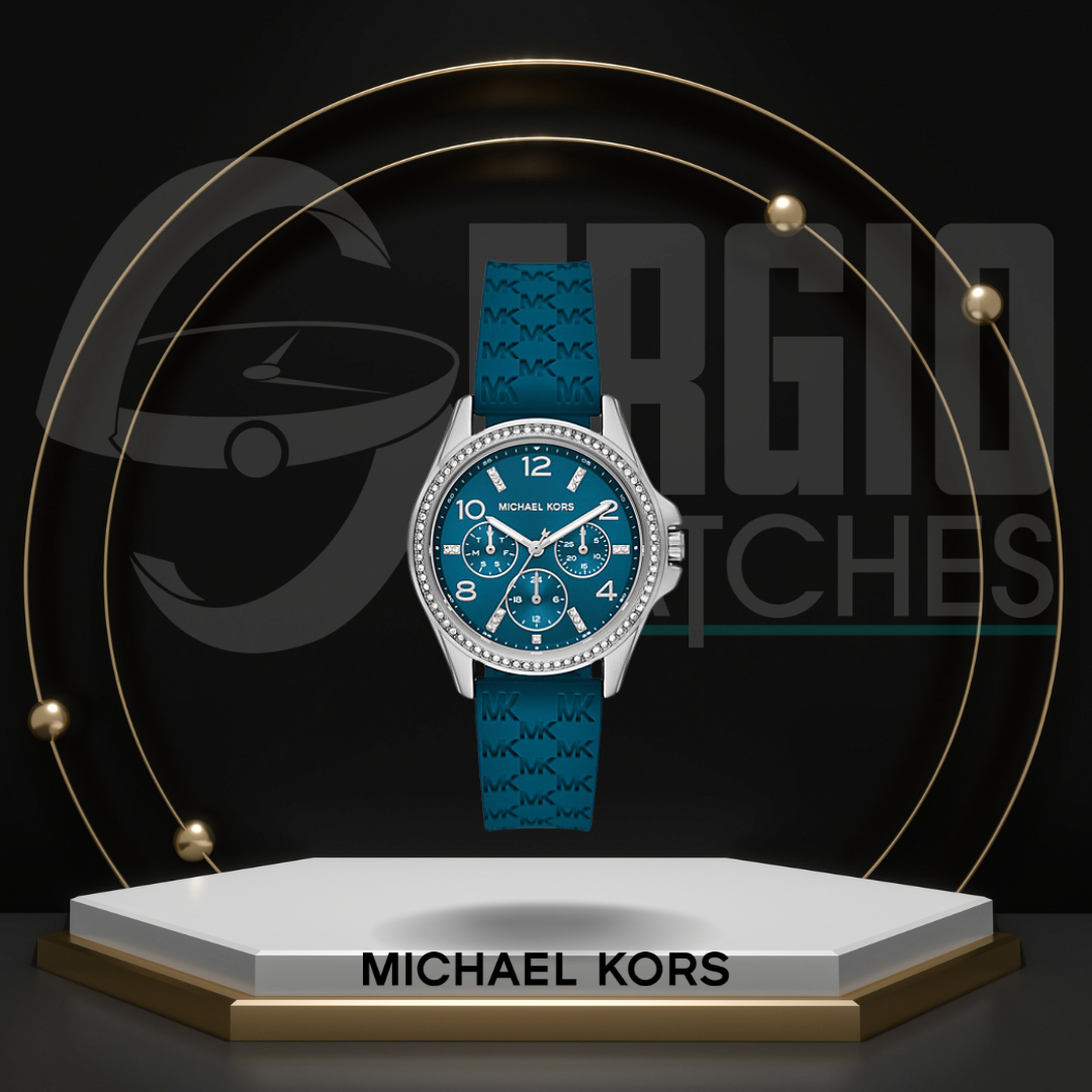 Michael Kors Mini Pilot Pavé Silver
