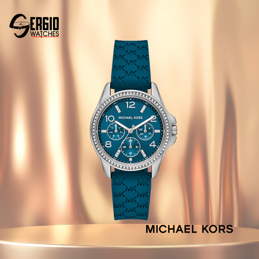 Michael Kors Mini Pilot Pavé Silver