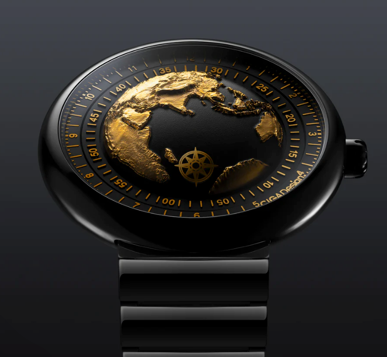 CIGA Design Mechanical Watch Series U Blue Planet - Gilding Version