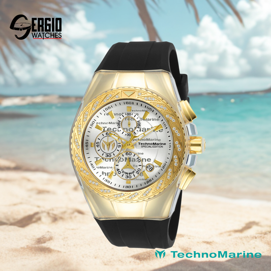 TechnoMarine Cruise Glitz Special Edition Gold