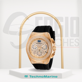 TechnoMarine Cruise Diva Pave Gold Rose