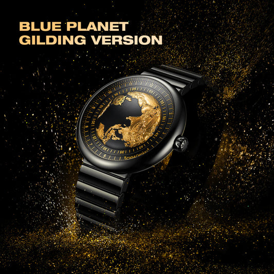 CIGA Design Mechanical Watch Series U Blue Planet - Gilding Version