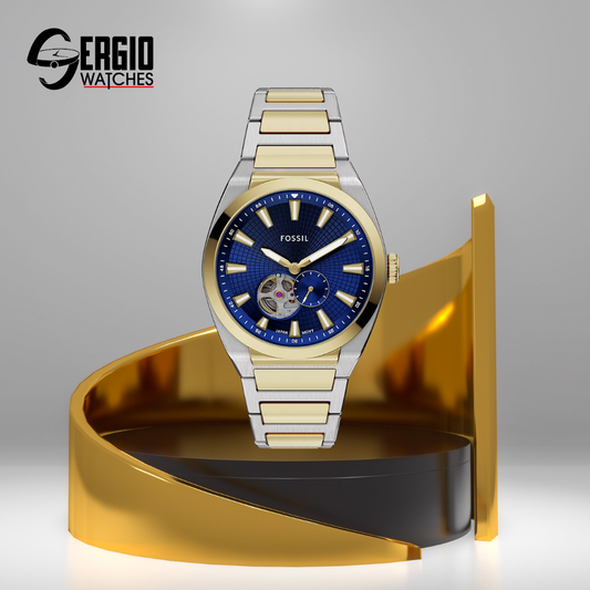 Fossil Everett Automatic Two-Tone Stainless Steel