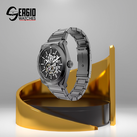 Fossil Everett Automatic Smoke Stainless Steel