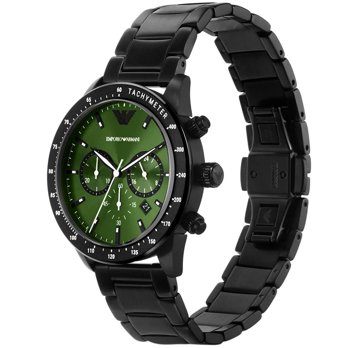 Emporio Armani Mario Chronograph Black