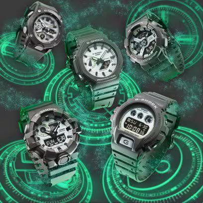 CASIO G-SHOCK Glow in the Dark – Dark Gray Luminescent