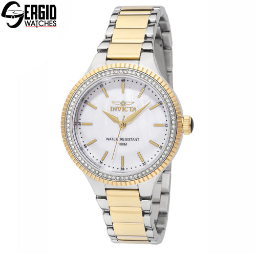 Invicta Angel Unisex Watch w/ Mother of Pearl Dial