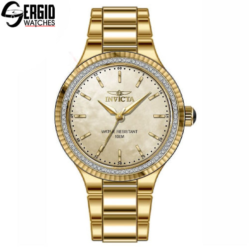 Invicta Angel Unisex Watch w/ Mother of Pearl Dial