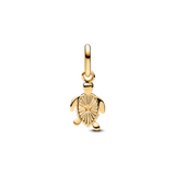 Pandora ME Green Turtle Mini Dangle Charm  | 14k Gold plated