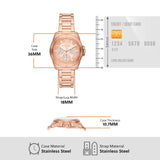 Michael Kors Mini Alek Pavé Rose Gold